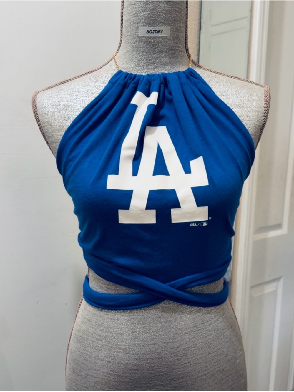 LA Halter Wrap Crop Top